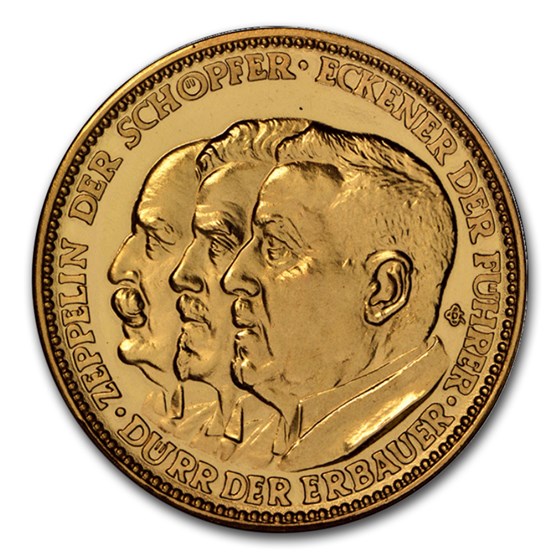 1929 Germany Weimar Republic Gold Medal PF-67 NGC (CAMEO) 1929 Germany Weimar Republic Gold Medal PF-67 NGC (CAMEO)